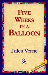 five weeks in a balloon by jules verne book cover