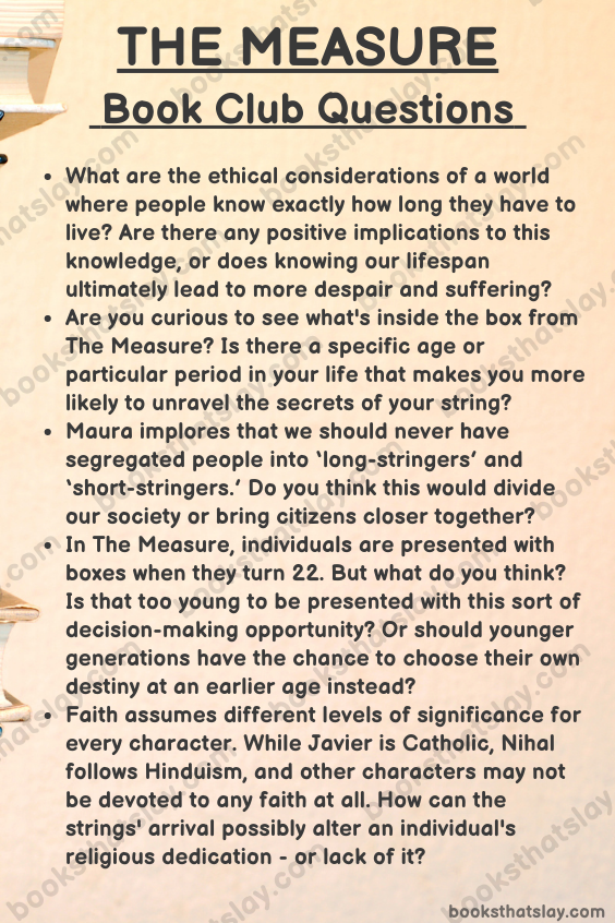 The Measure Book Club Questions Infographic
