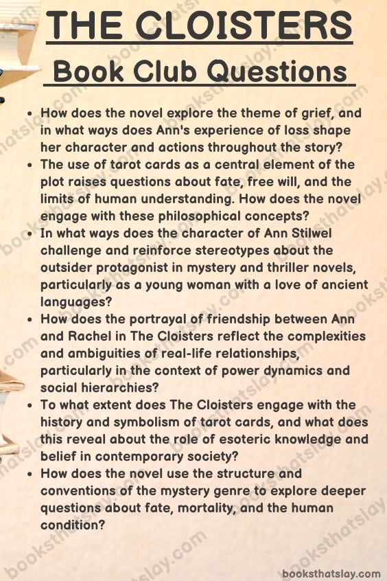 the cloisters book club questions for discussion