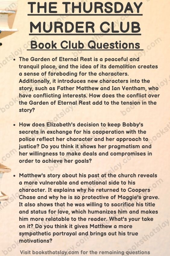 The Thursday Murder Club Book Club Questions