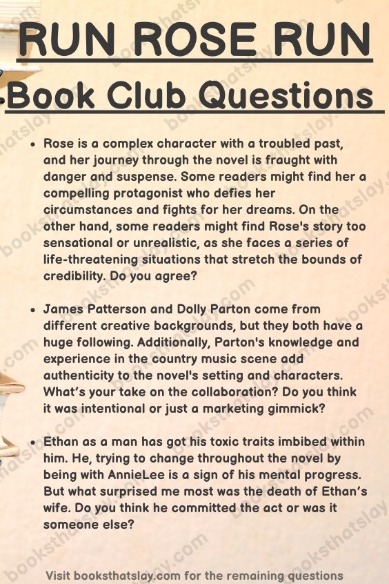 Run Rose Run Book Club Questions