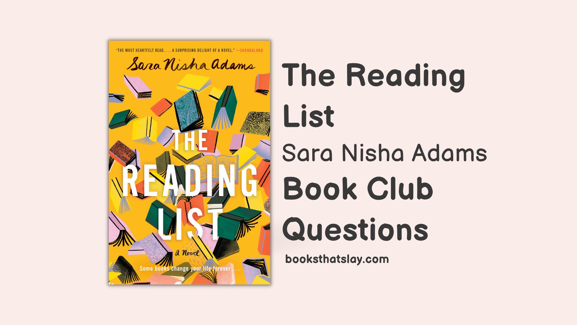 8 the reading list book club questions