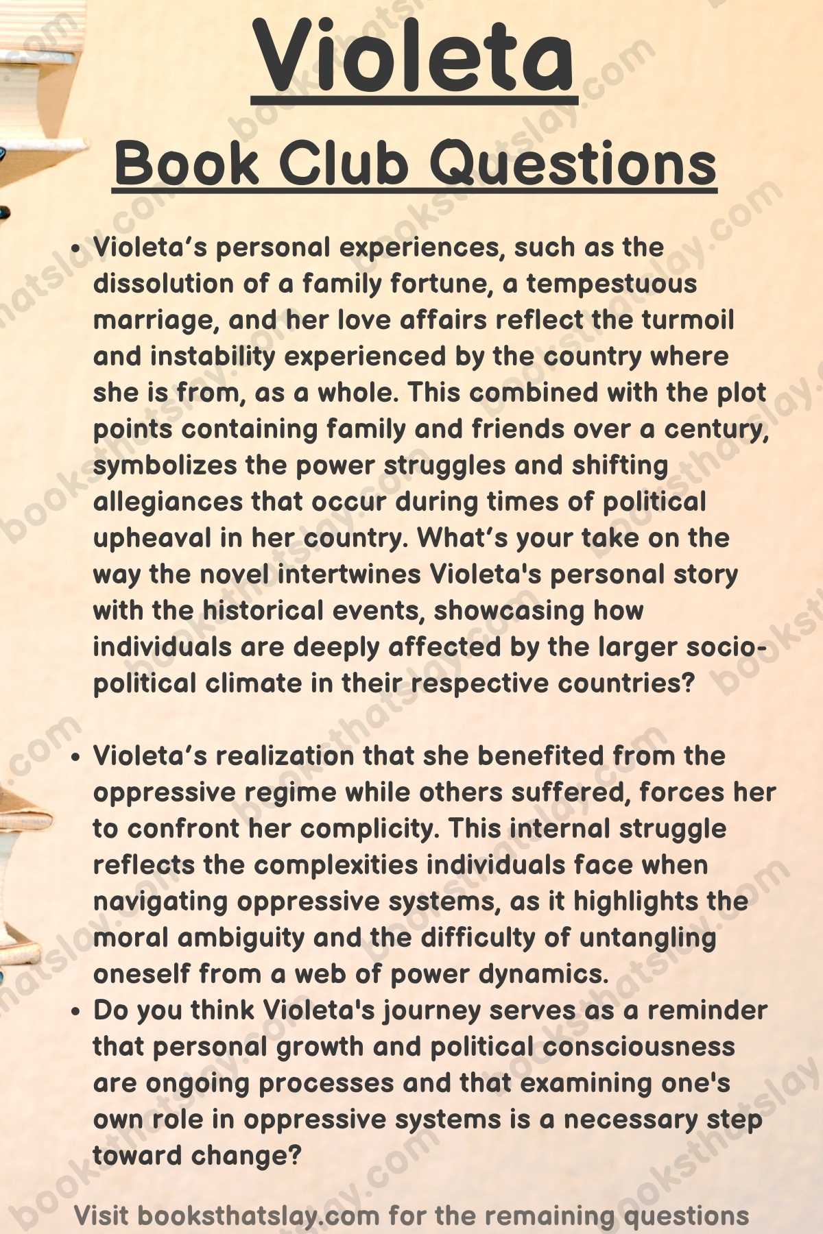 Violeta Book Club Questions
