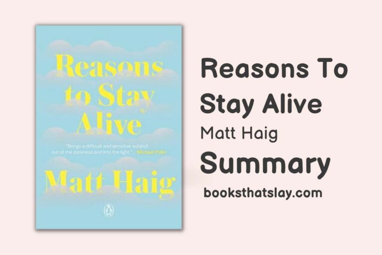 Reasons to Stay Alive Summary and Key Lessons