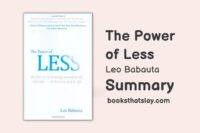 The Power of Less | Book Summary