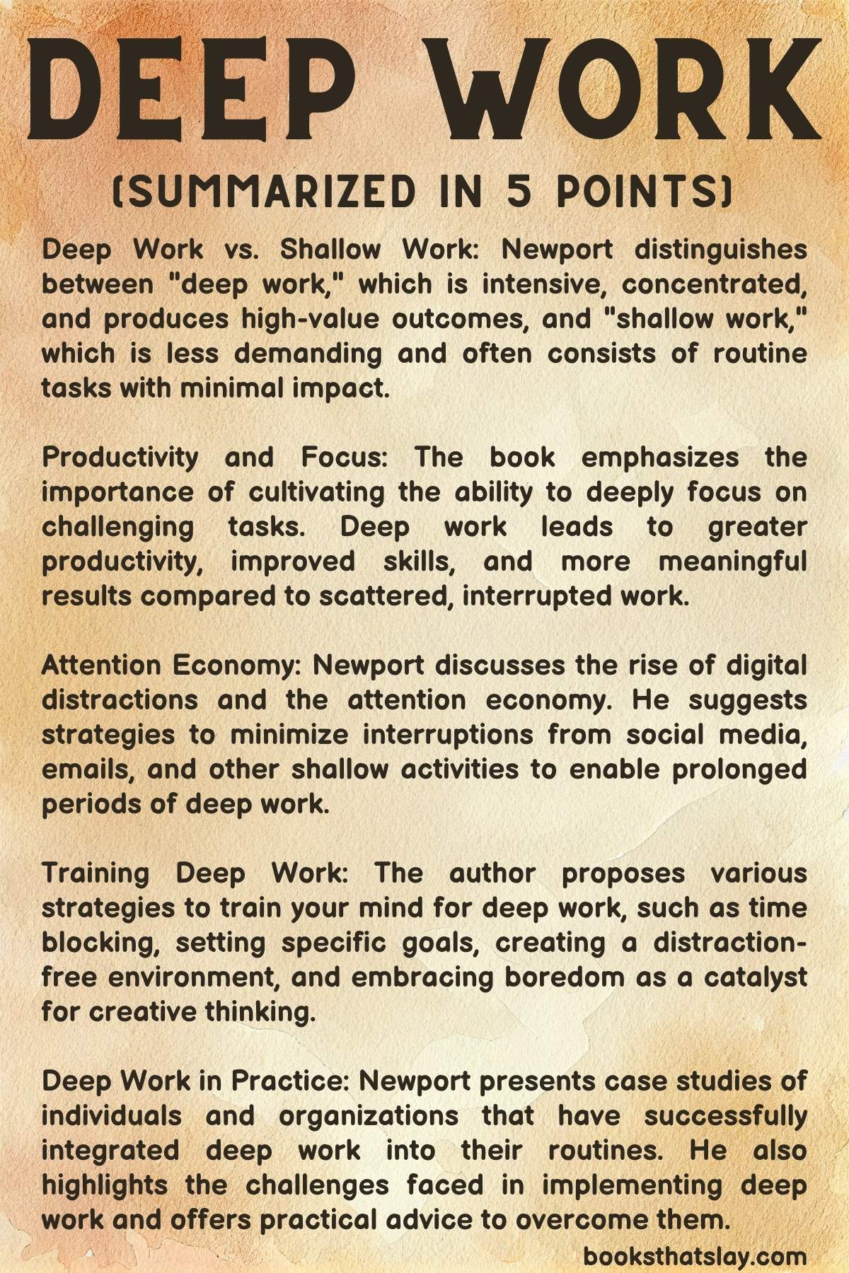 Deep Work Summary