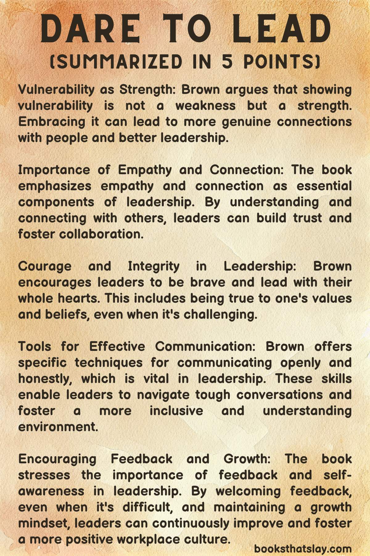 Dare to Lead Summary and Key Lessons