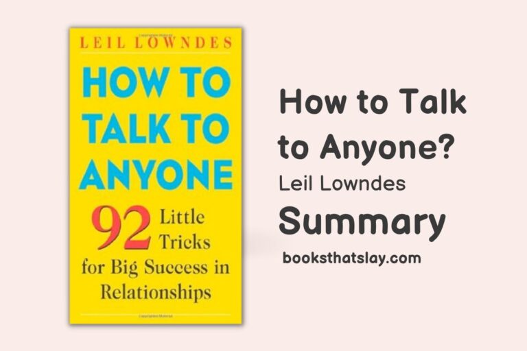 How To Talk To Anyone | Book Summary