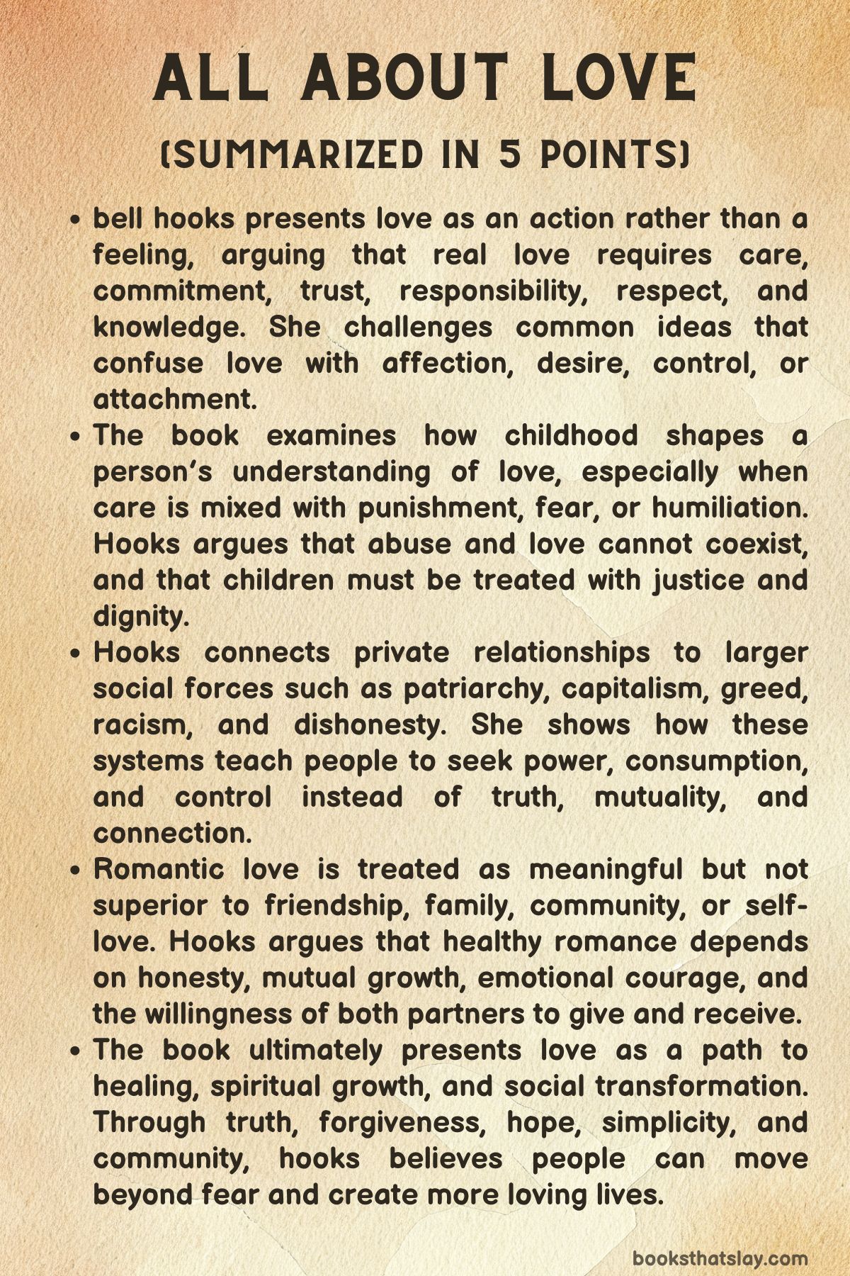 all about love summary