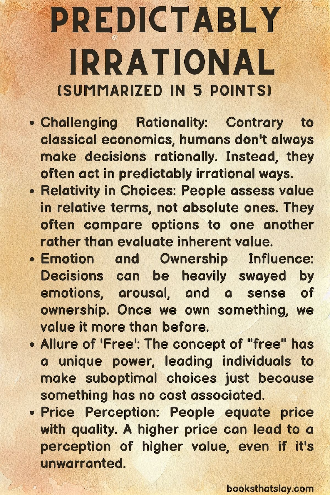 Predictably Irrational Summary and Key Lessons