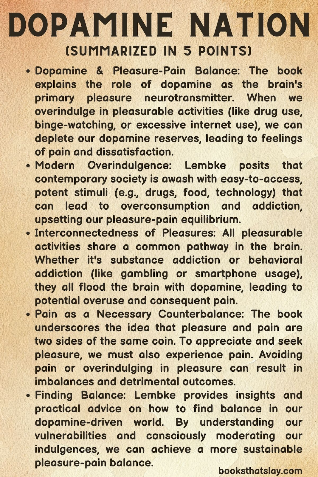 Dopamine Nation Summary
