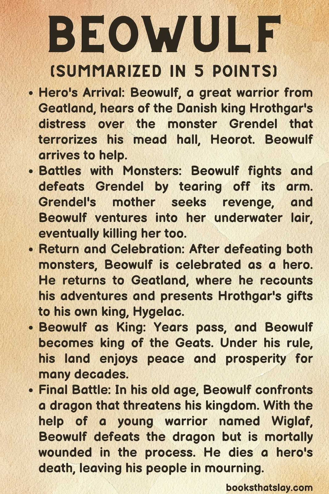 beowulf summary