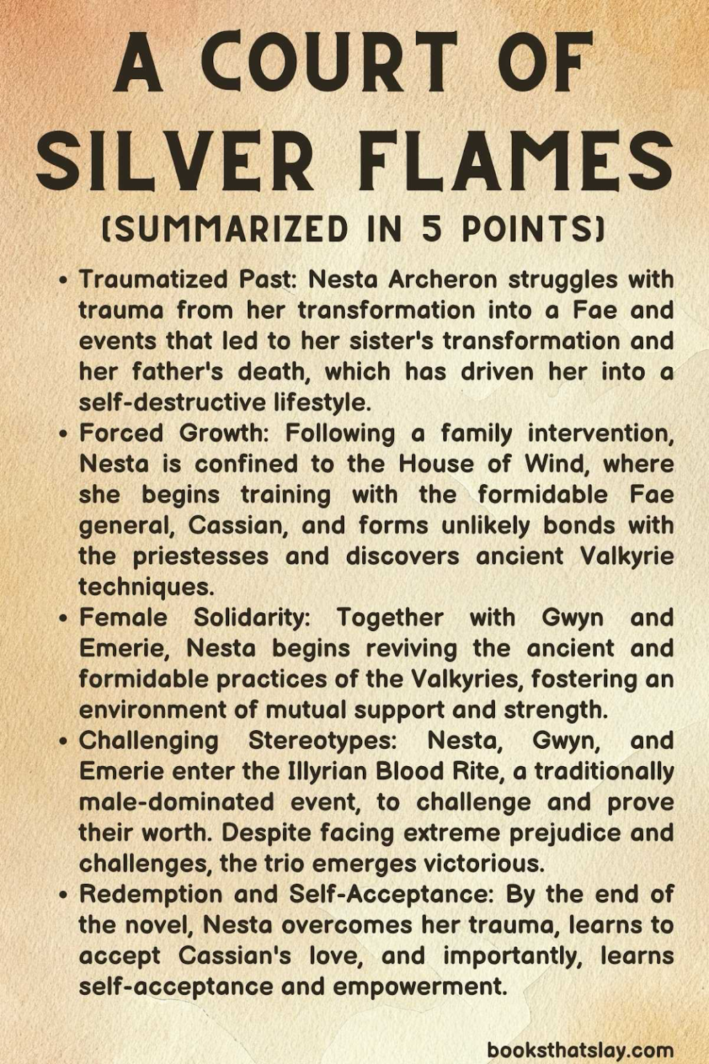 A Court of Silver Flames Summary and Key Themes