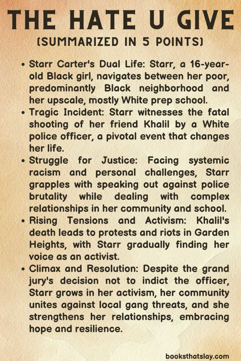 The Hate U Give Summary And Key Themes The Hate U Give Summary And Key Themes
