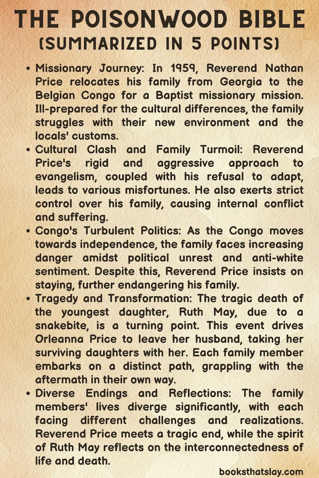 The Poisonwood Bible Summary And Key Themes
