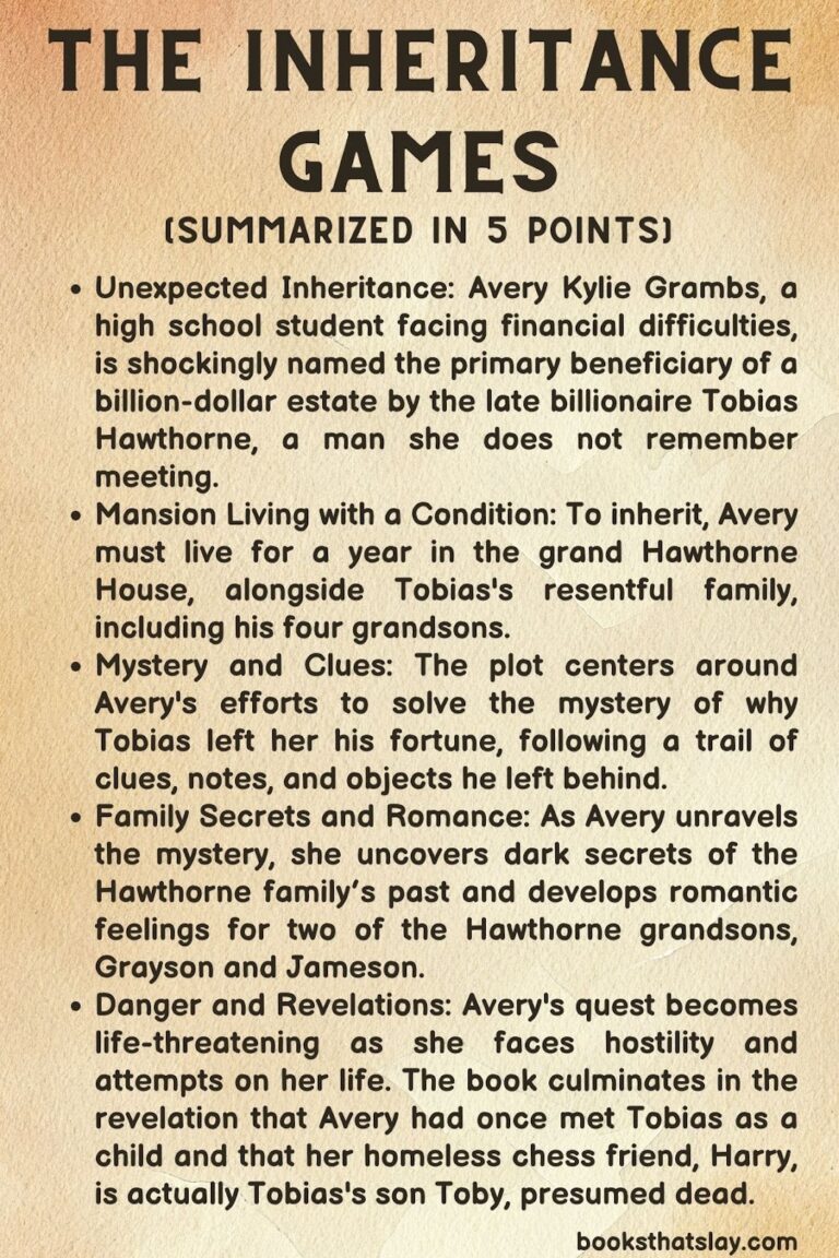 The Inheritance Games Summary, Characters and Themes