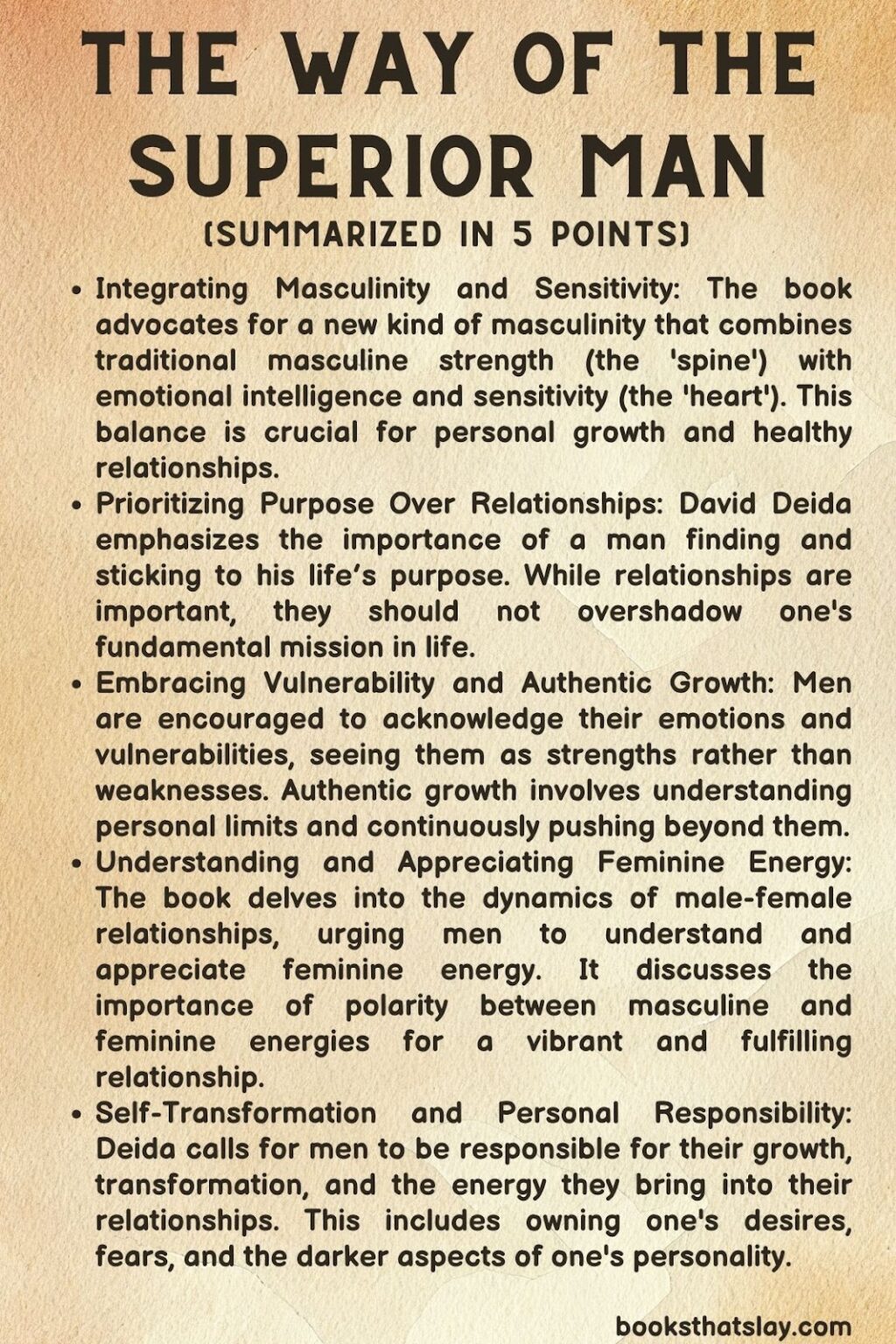 The Way Of The Superior Man Summary and Key Lessons
