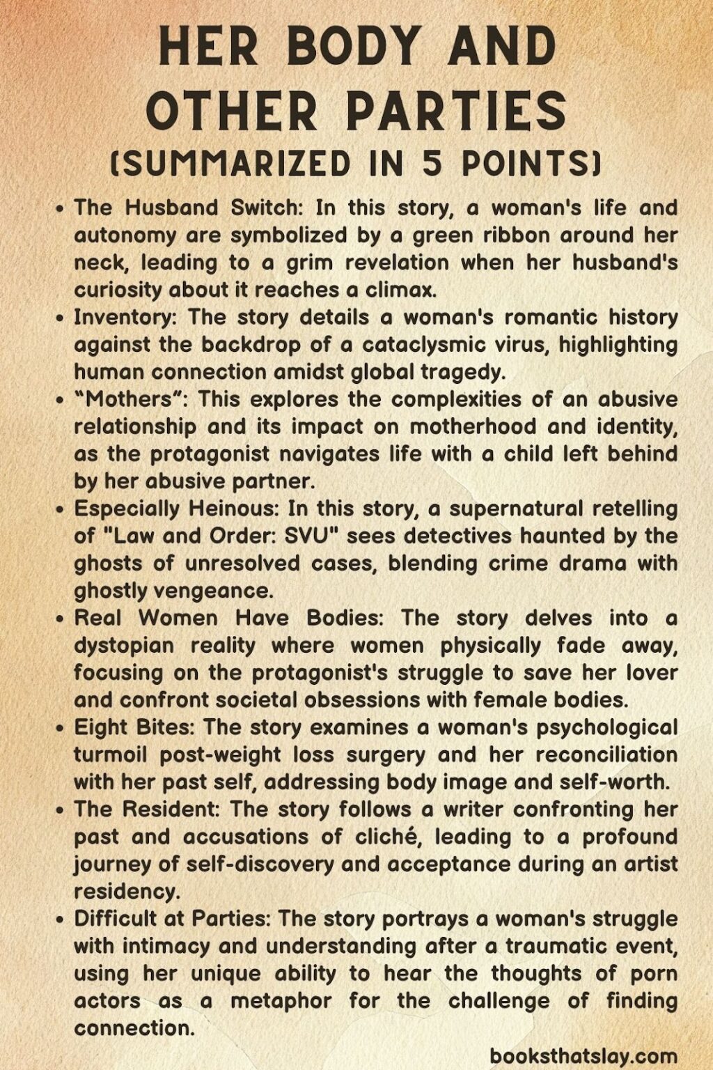 Her Body and Other Parties Summary, Characters and Themes