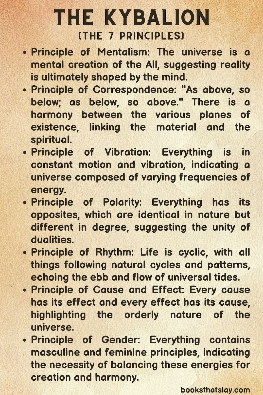 All 7 Principles of The Kybalion