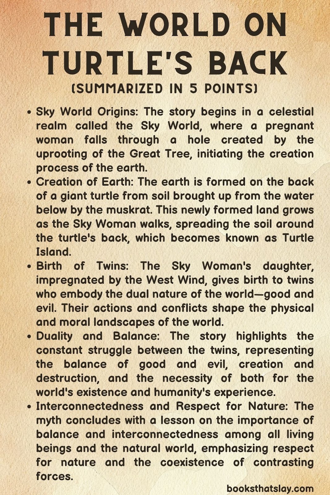 The World on Turtle's Back Summary