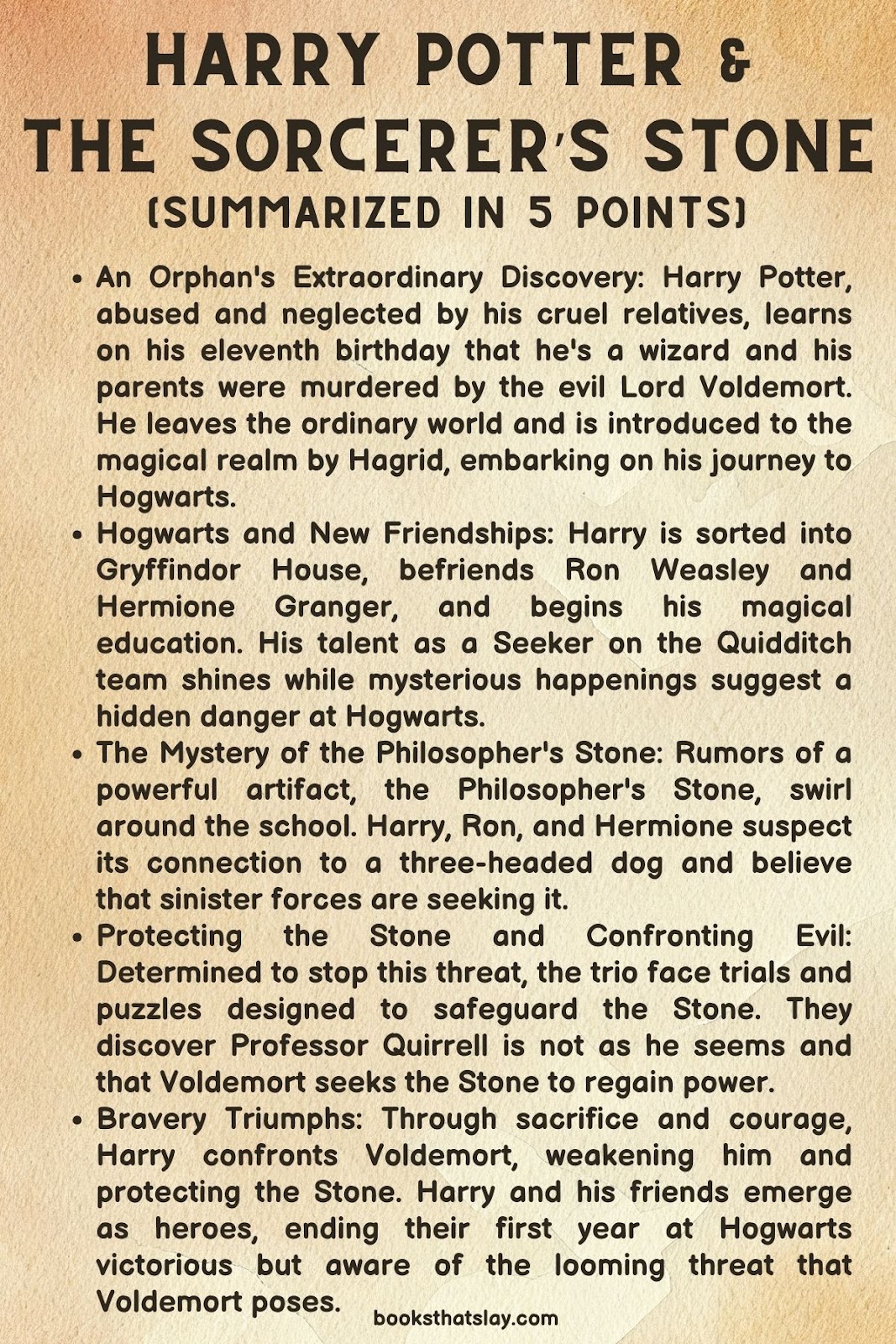 Harry Potter and the Sorcerer's Stone Summary, Characters and Themes