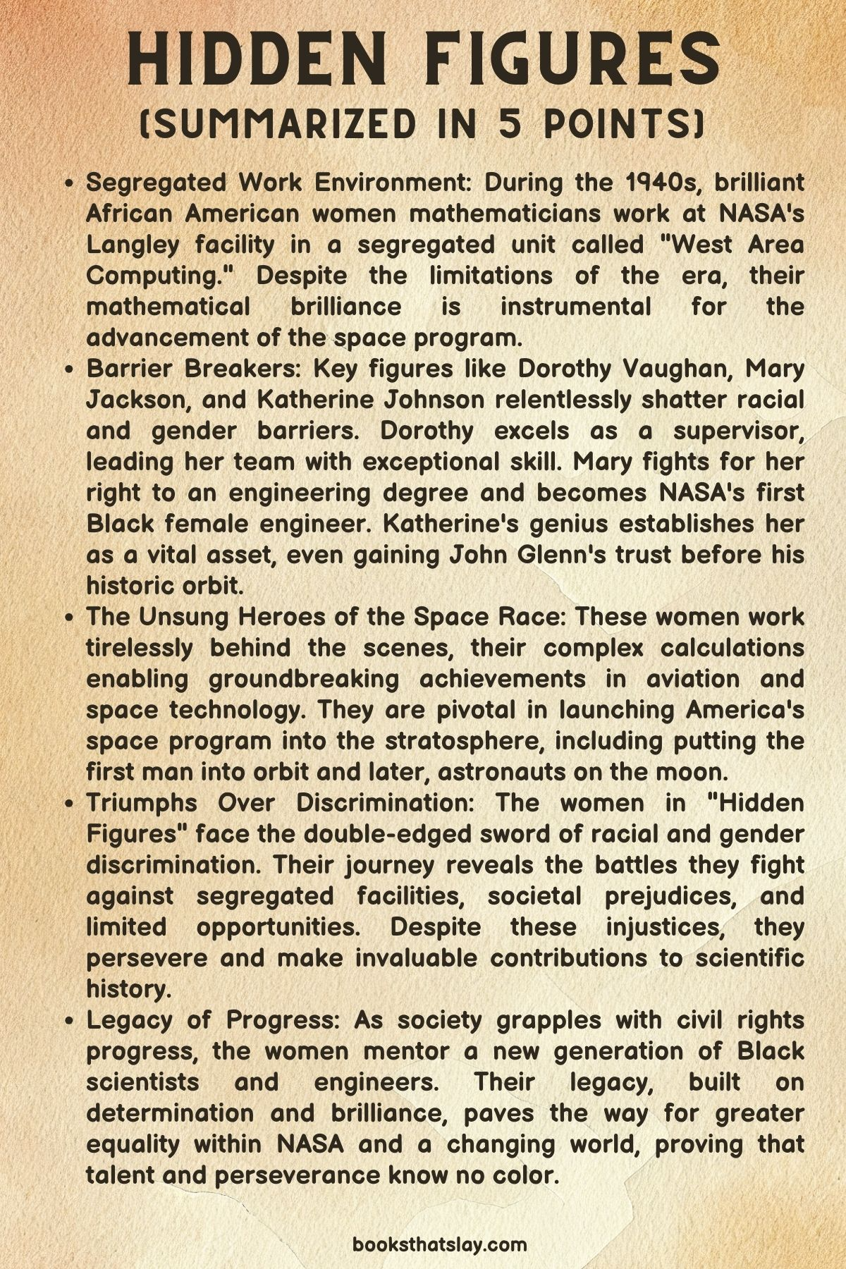 Hidden Figures Summary, Characters and Themes