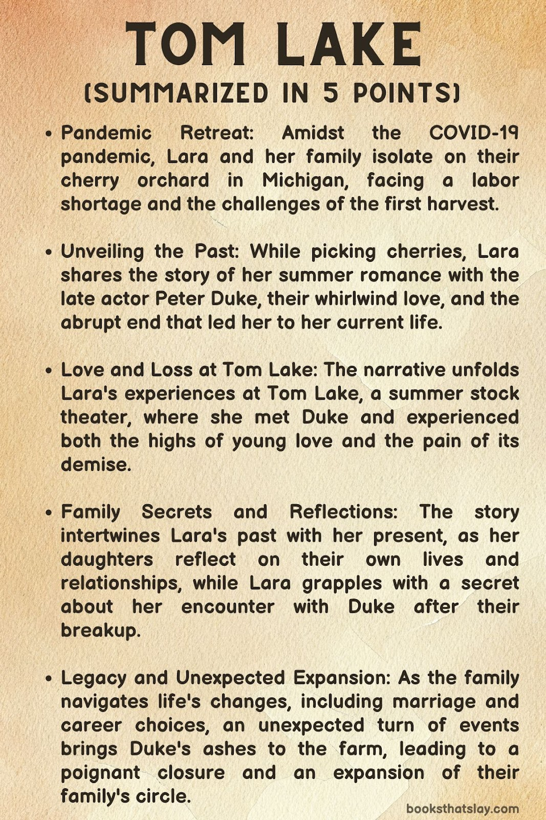 Tom Lake Summary