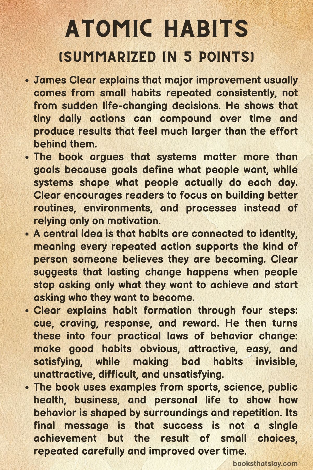 Atomic Habits Summary