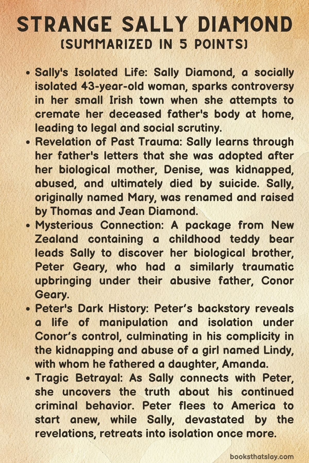 Strange Sally Diamond Summary