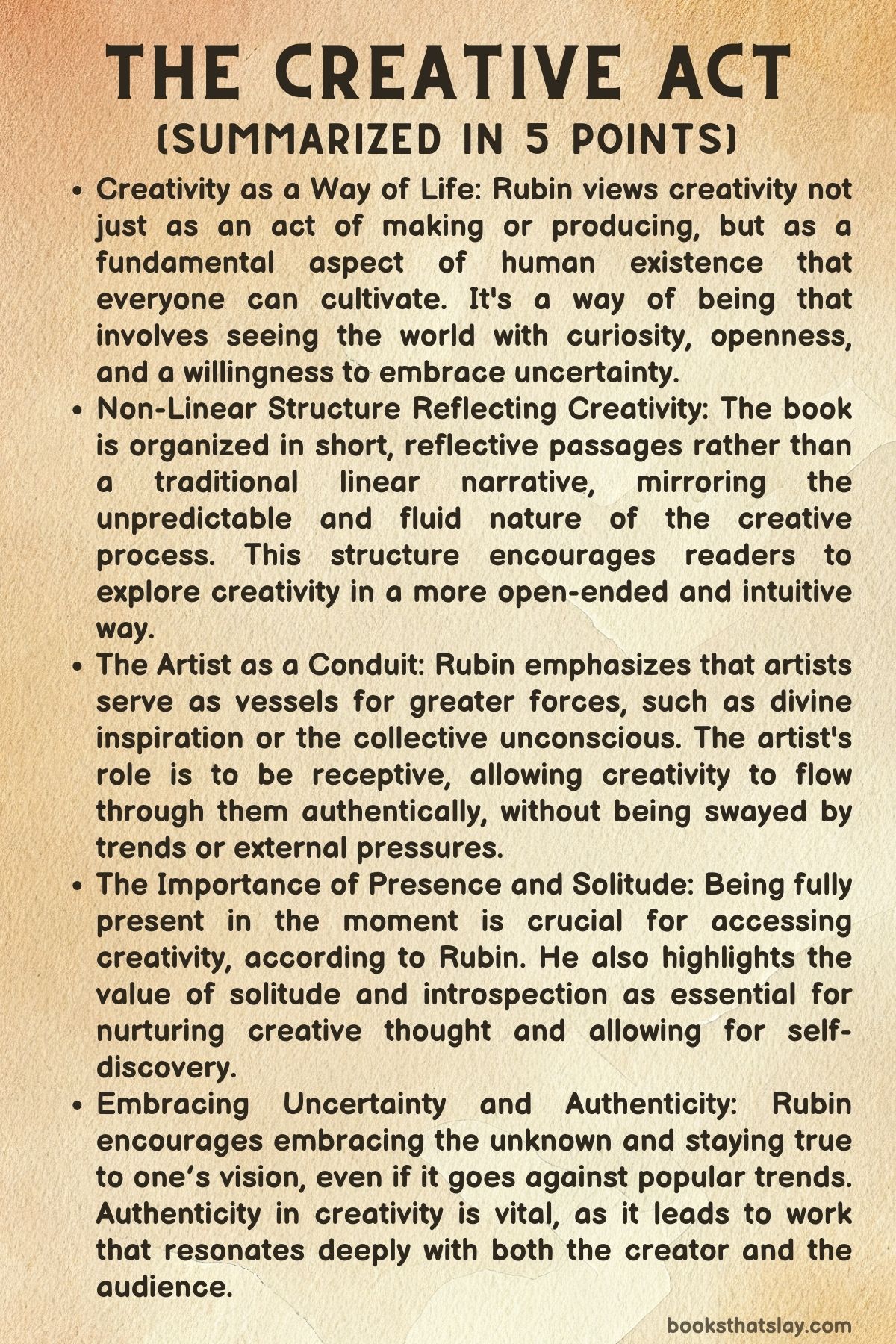 The Creative Act Summary