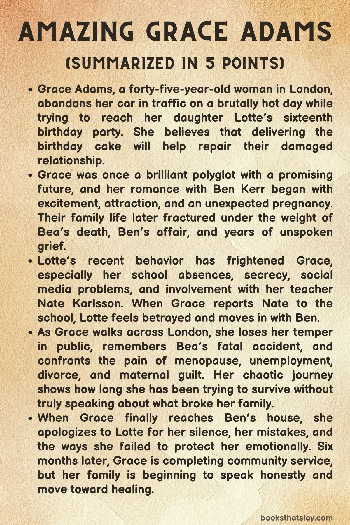 Amazing Grace Adams Summary