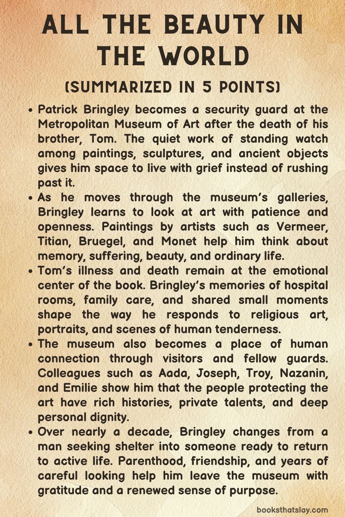 All the Beauty in the World Summary