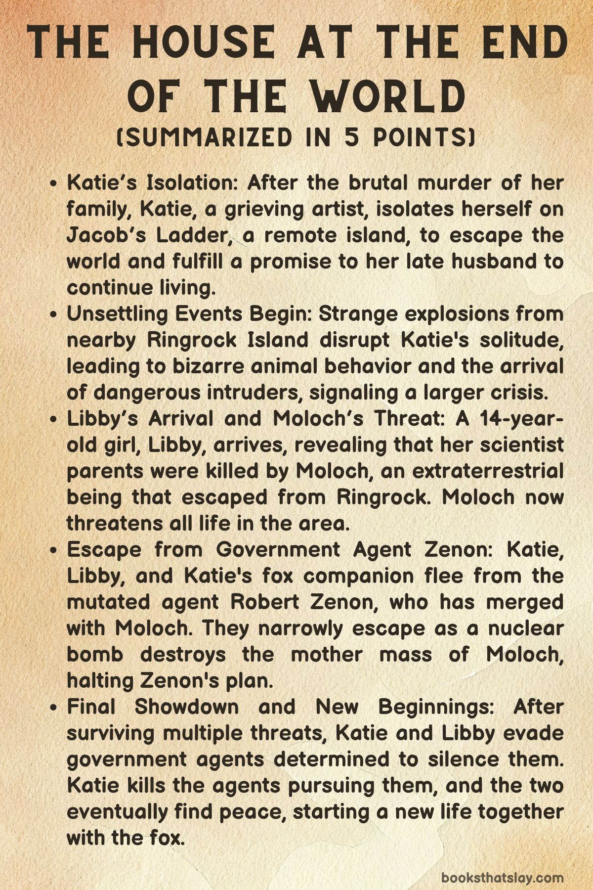 The house at the end of the world by Dean Koontz summary