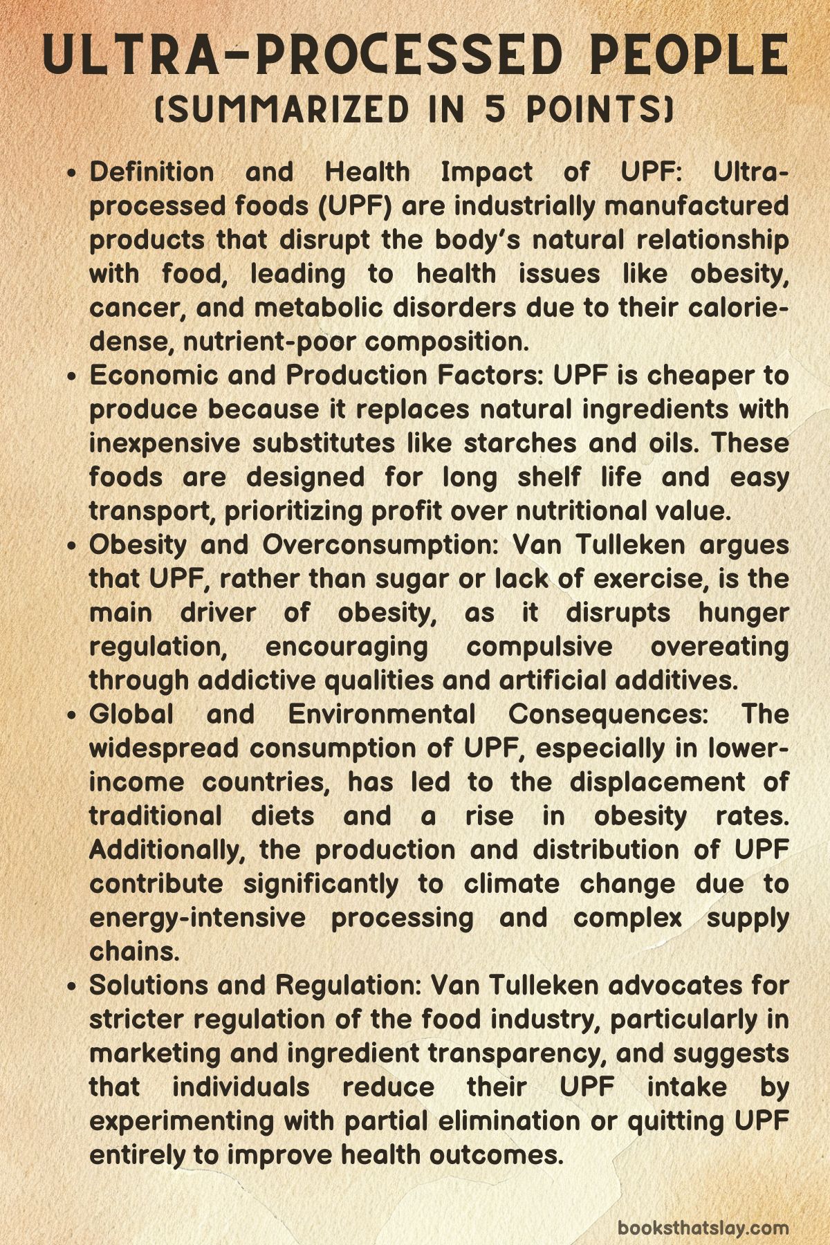 Ultra-Processed People Summary
