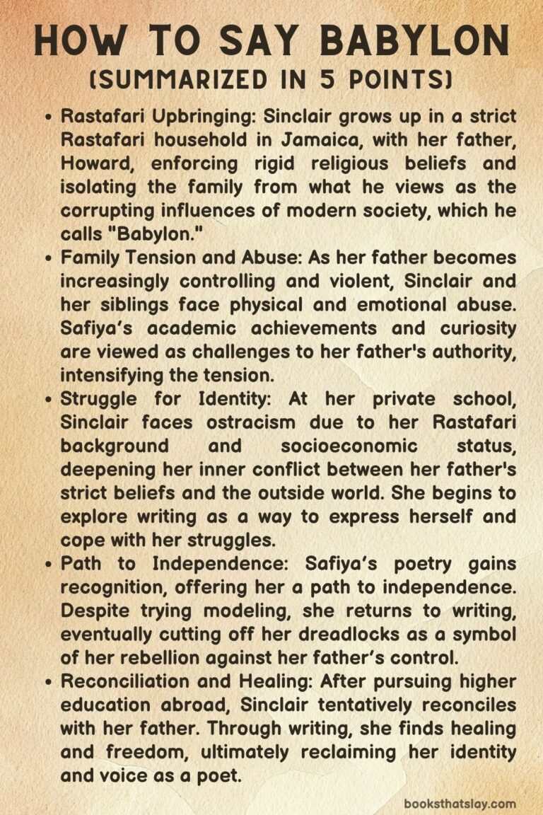 How to Say Babylon Summary, Analysis and Key Themes
