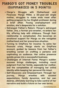 Margo's Got Money Troubles Summary, Characters and Themes