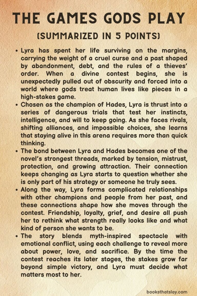 The Games Gods Play Summary, Characters and Themes | Abigail Owen