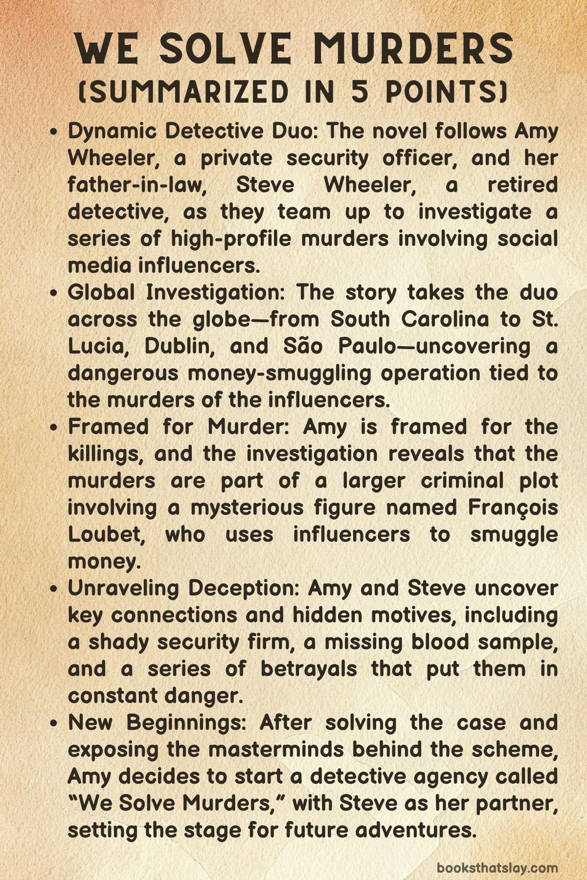 "We Solve Murders" by Richard Osman Summary