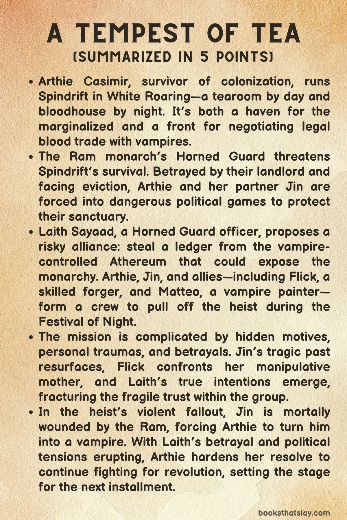 A Tempest of Tea Summary