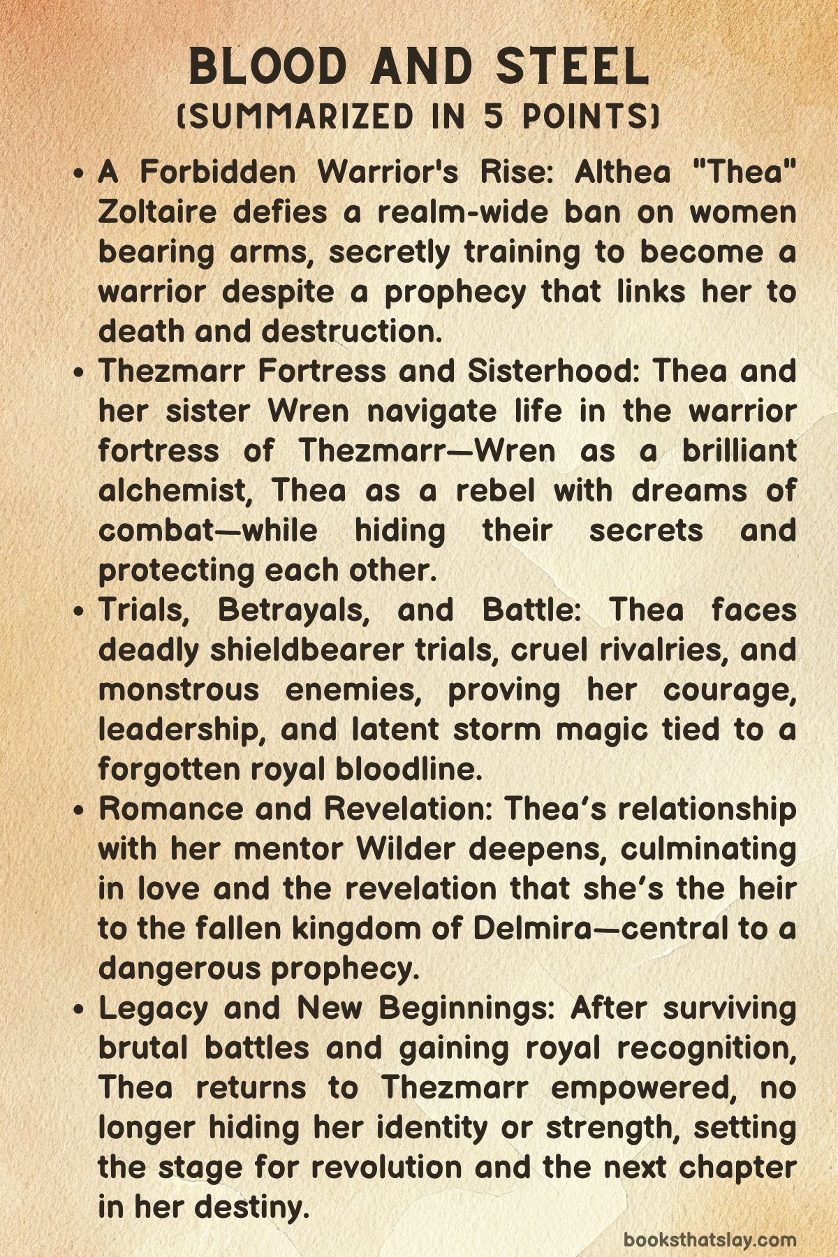 Blood and Steel Summary