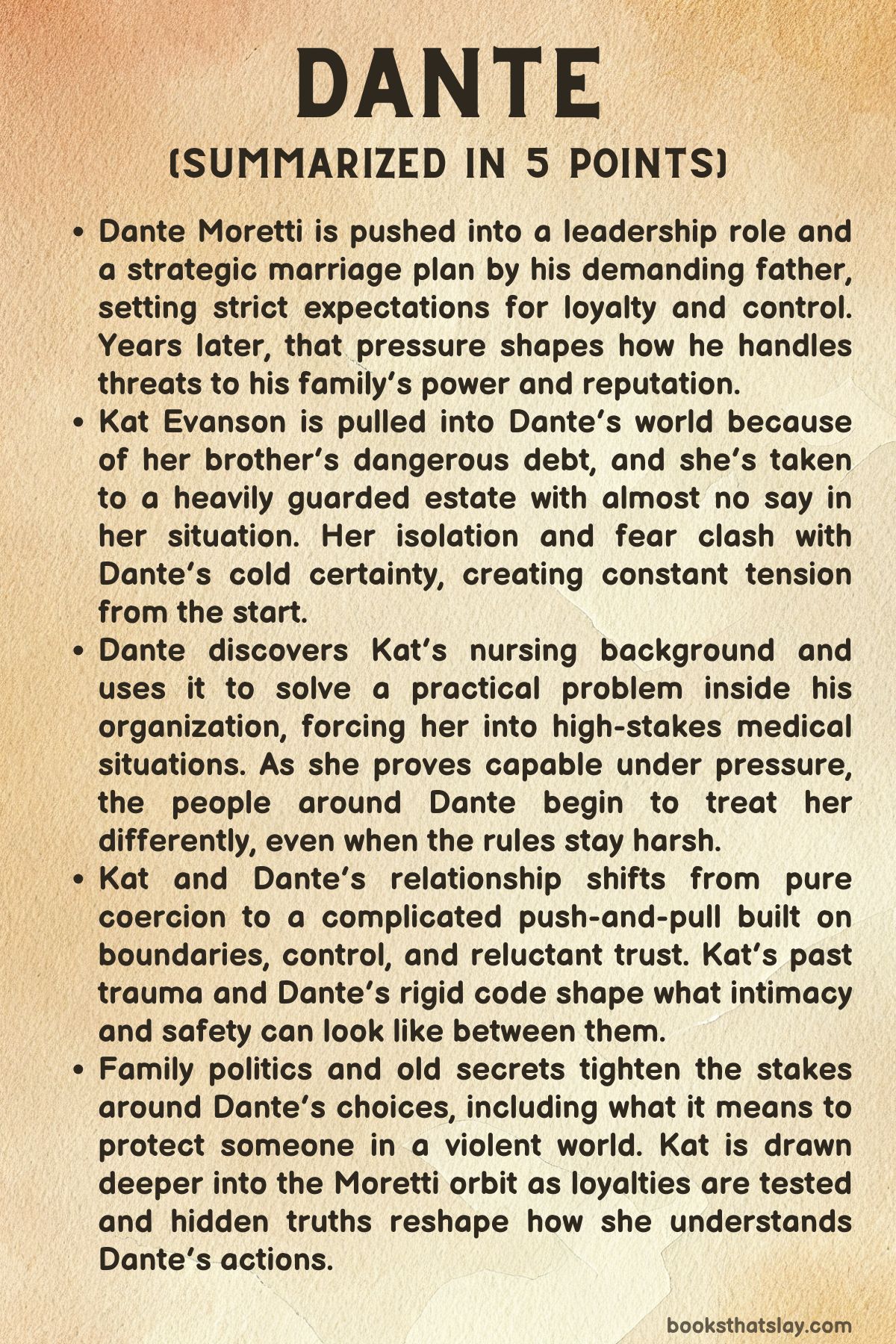 Dante Summarized in 5 Points