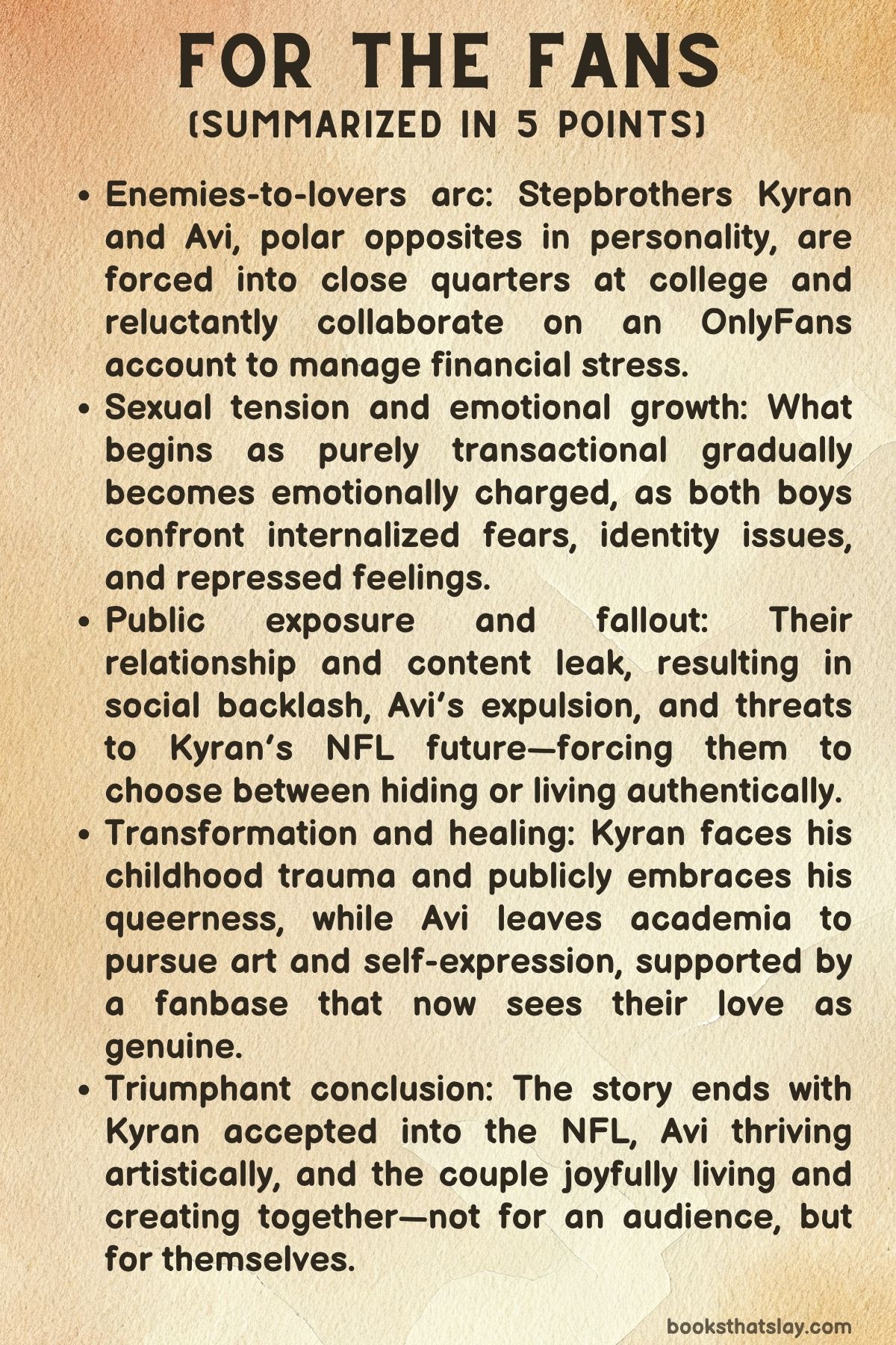 For The Fans Summary