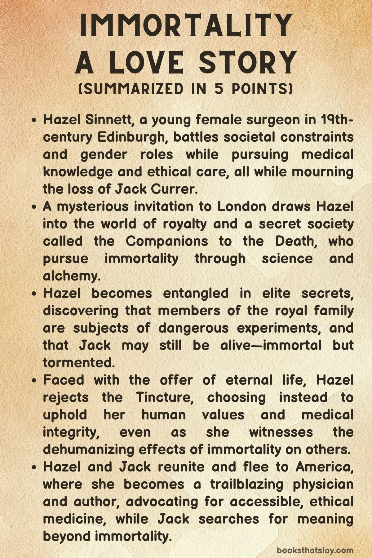 Immortality: A Love Story by Dana Schwartz Summary
