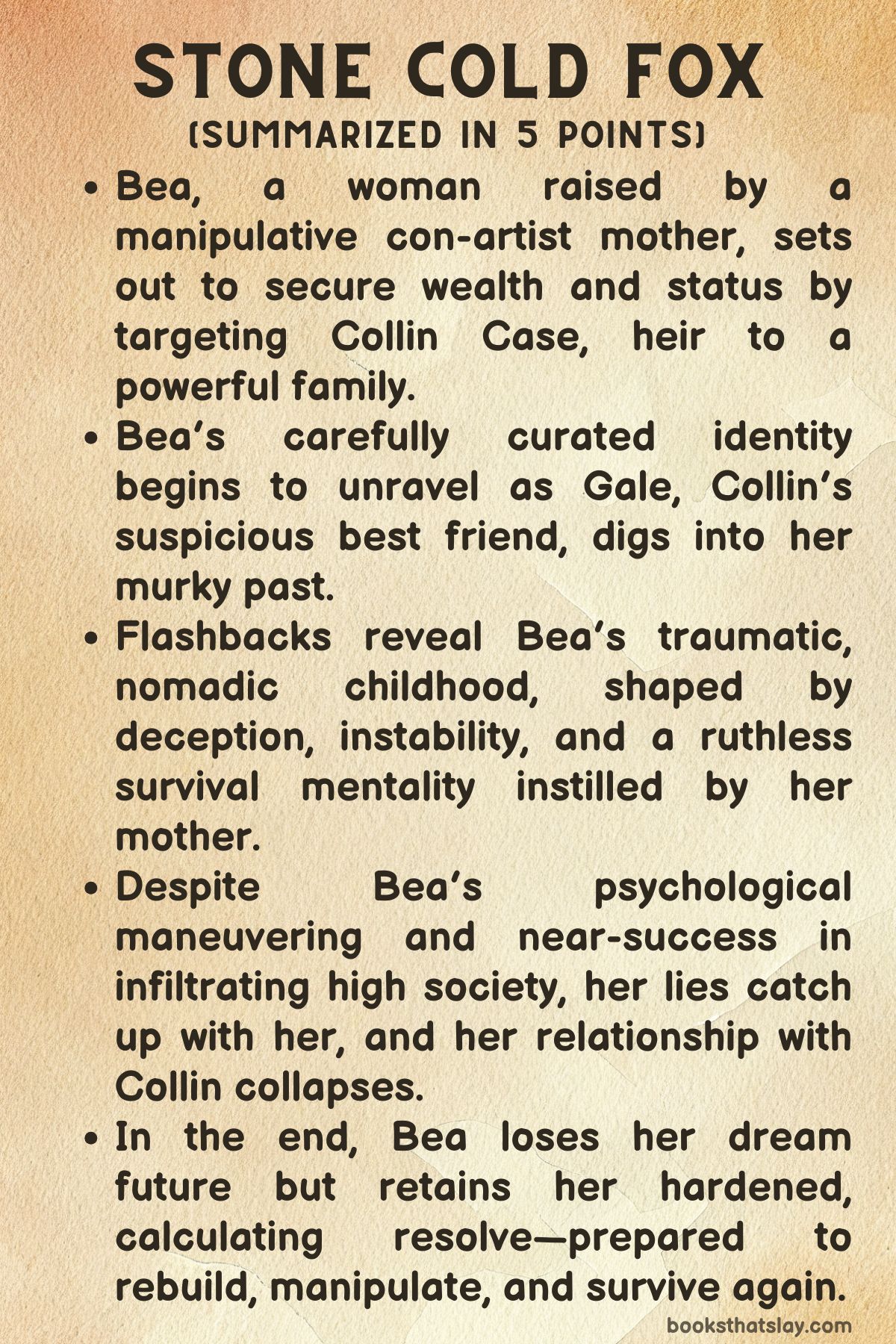 Stone Cold Fox Summary