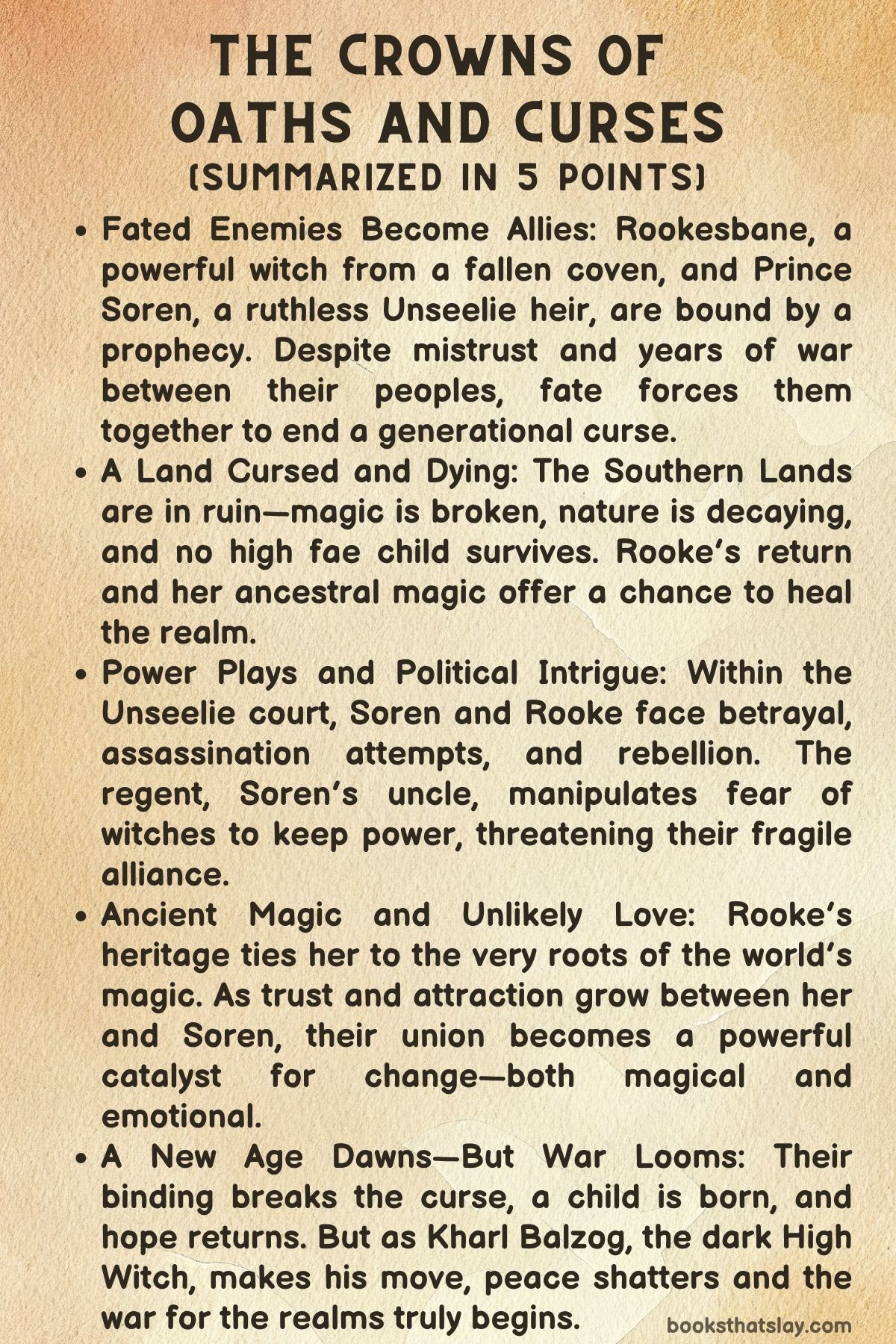 The Crowns of Oaths and Curses Summary