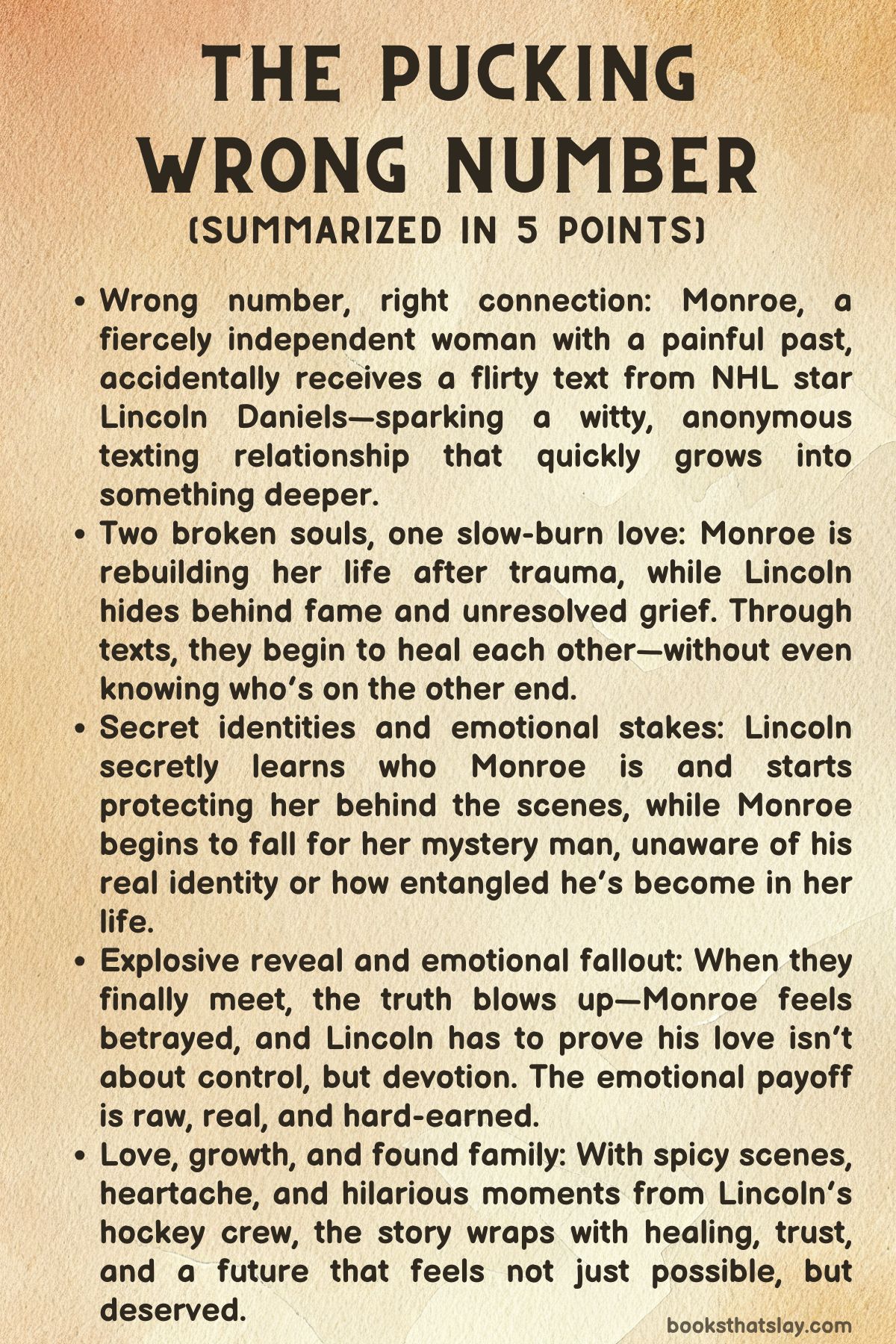 The Pucking Wrong Number Summary