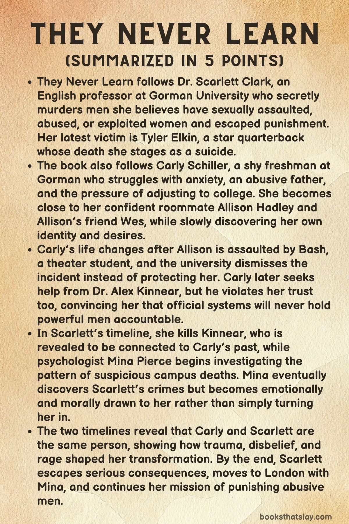 They Never Learn Summary