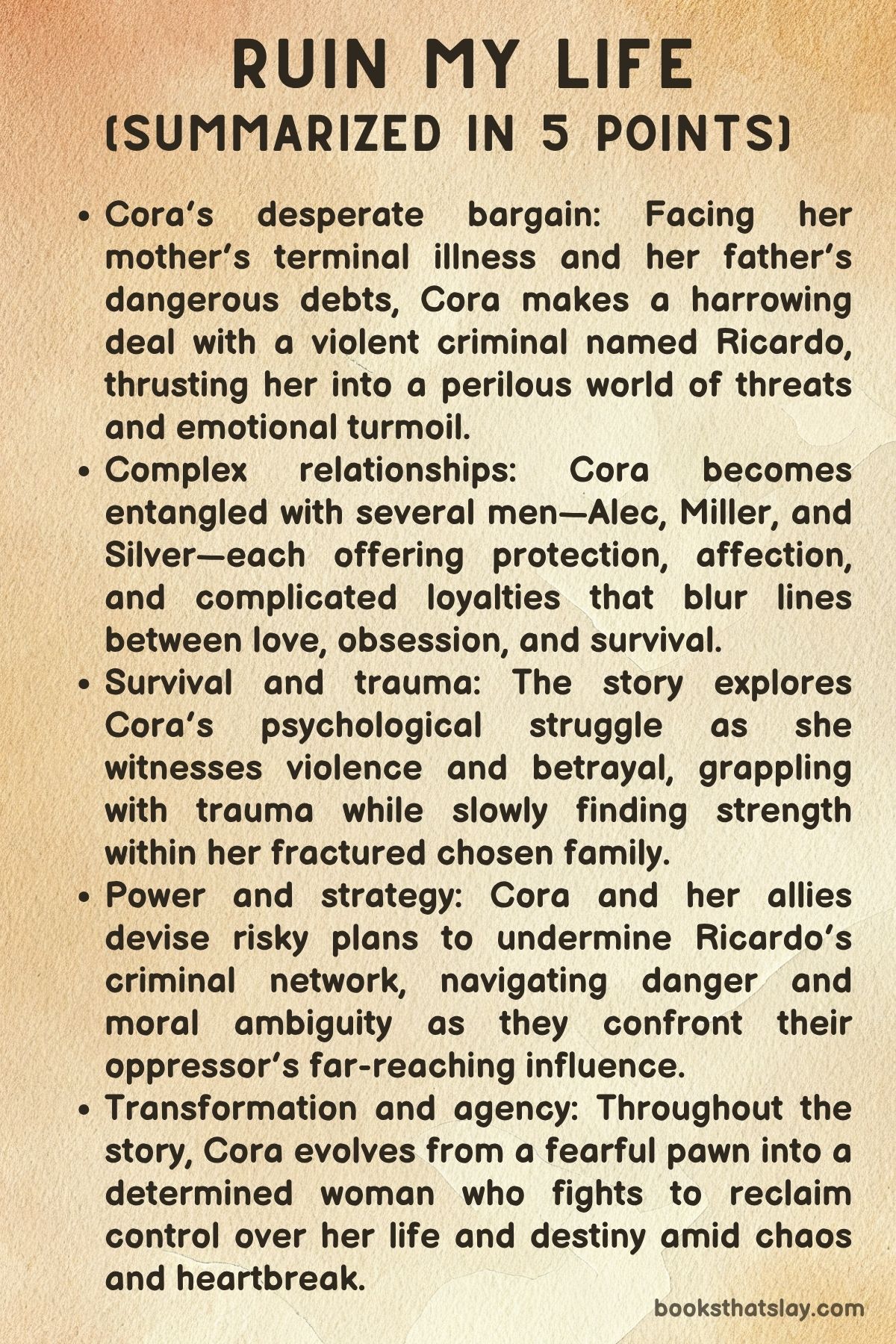 Ruin My Life by Luna Pierce Summary
