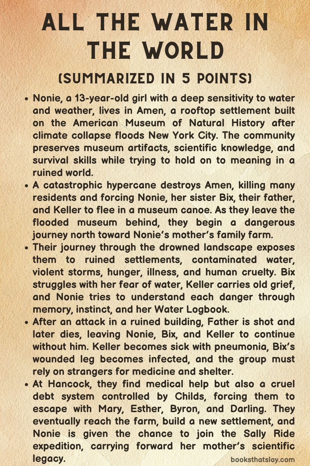 All the Water in the World Summary
