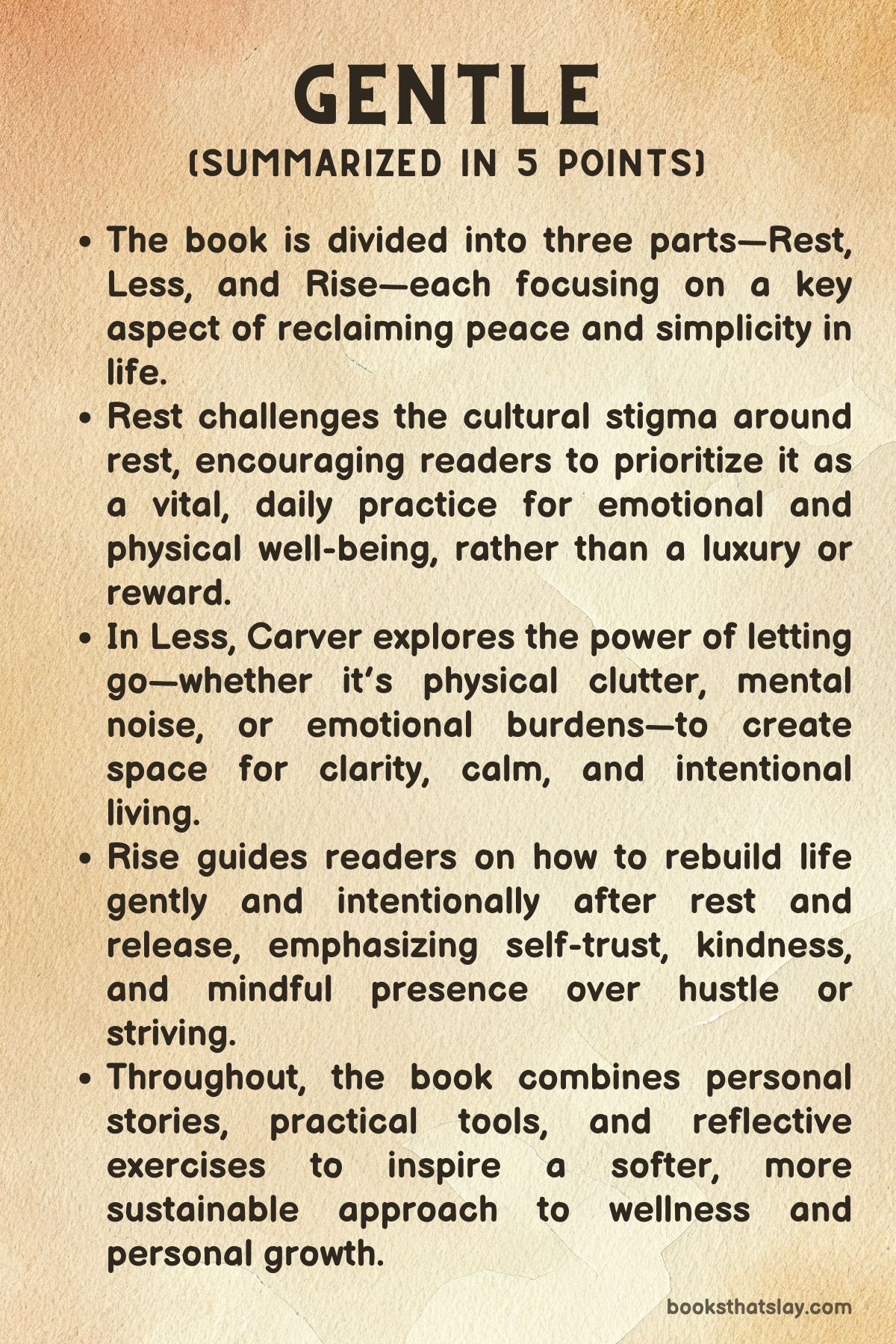 Gentle by Courtney Carver Summary